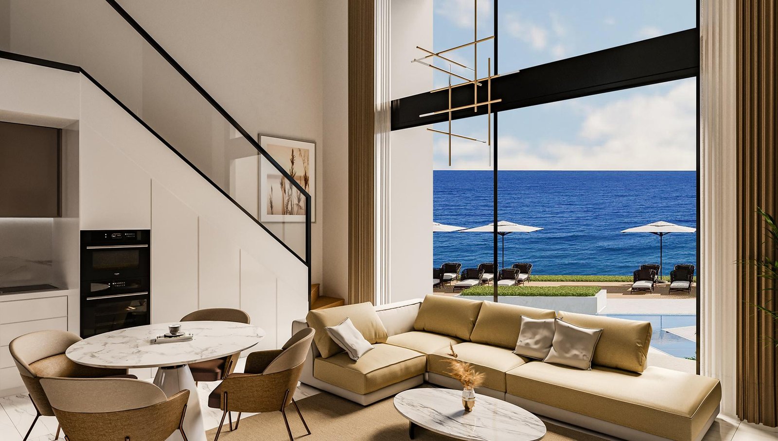 KÜÇÜKERENKÖY, GAZİMAĞUSA’DA 2+1 LOFT PENTHOUSE – LÜKS VE KONFORLU YAŞAM