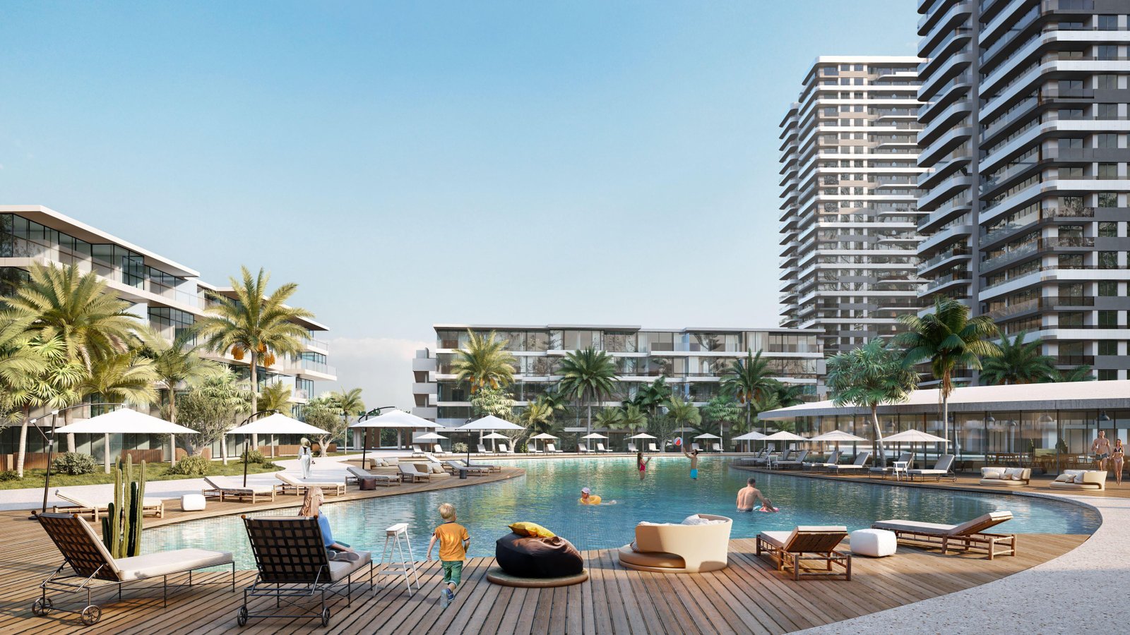 LUX MODERN 1+1 FLAT FOR SALE FROM CONSEPT PROJECT IN İSKELE LONG BEACH AREA