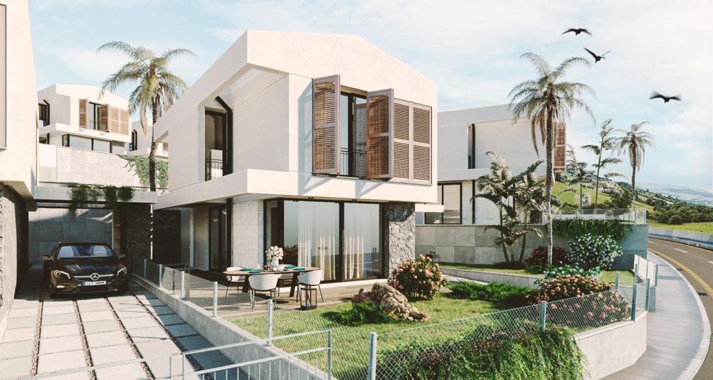 2+1 TOWN HOUSE AND 3+1 VILLAS FOR SALE WITH 35% DOWN PAYMENT IN GREENTEPE REGION OF KYRENİA