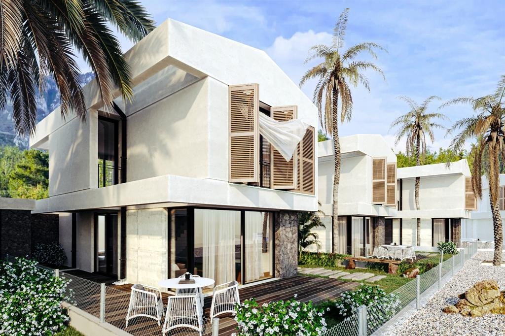 2+1 TOWN HOUSE AND 3+1 VILLAS FOR SALE WITH 35% DOWN PAYMENT IN GREENTEPE REGION OF KYRENİA