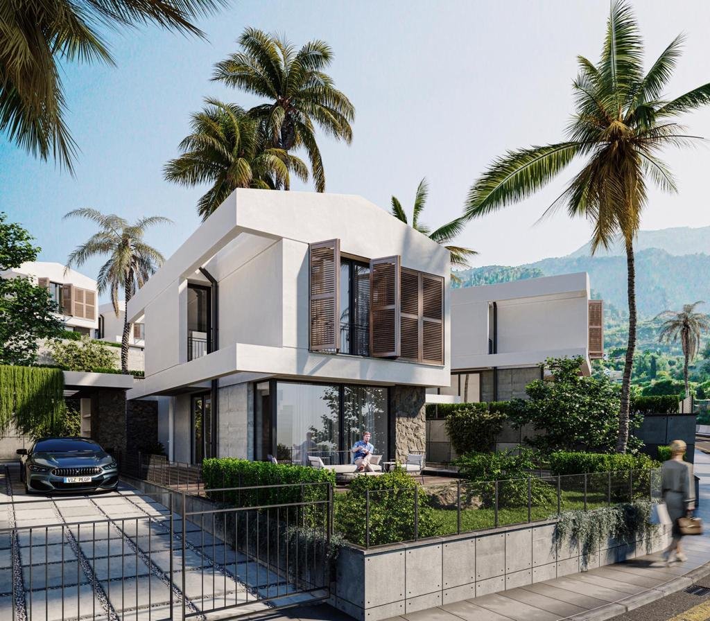 2+1 TOWN HOUSE AND 3+1 VILLAS FOR SALE WITH 35% DOWN PAYMENT IN GREENTEPE REGION OF KYRENİA
