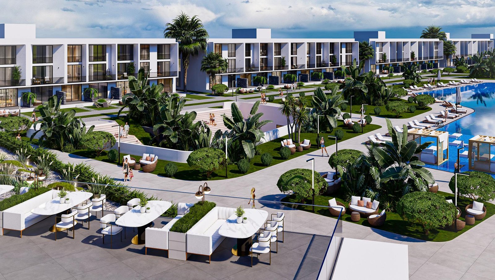 İSKELE LONG BEACH BÖLGESİNDE PROJE AŞAMASINDAN SATILIK LÜX DAİRELER