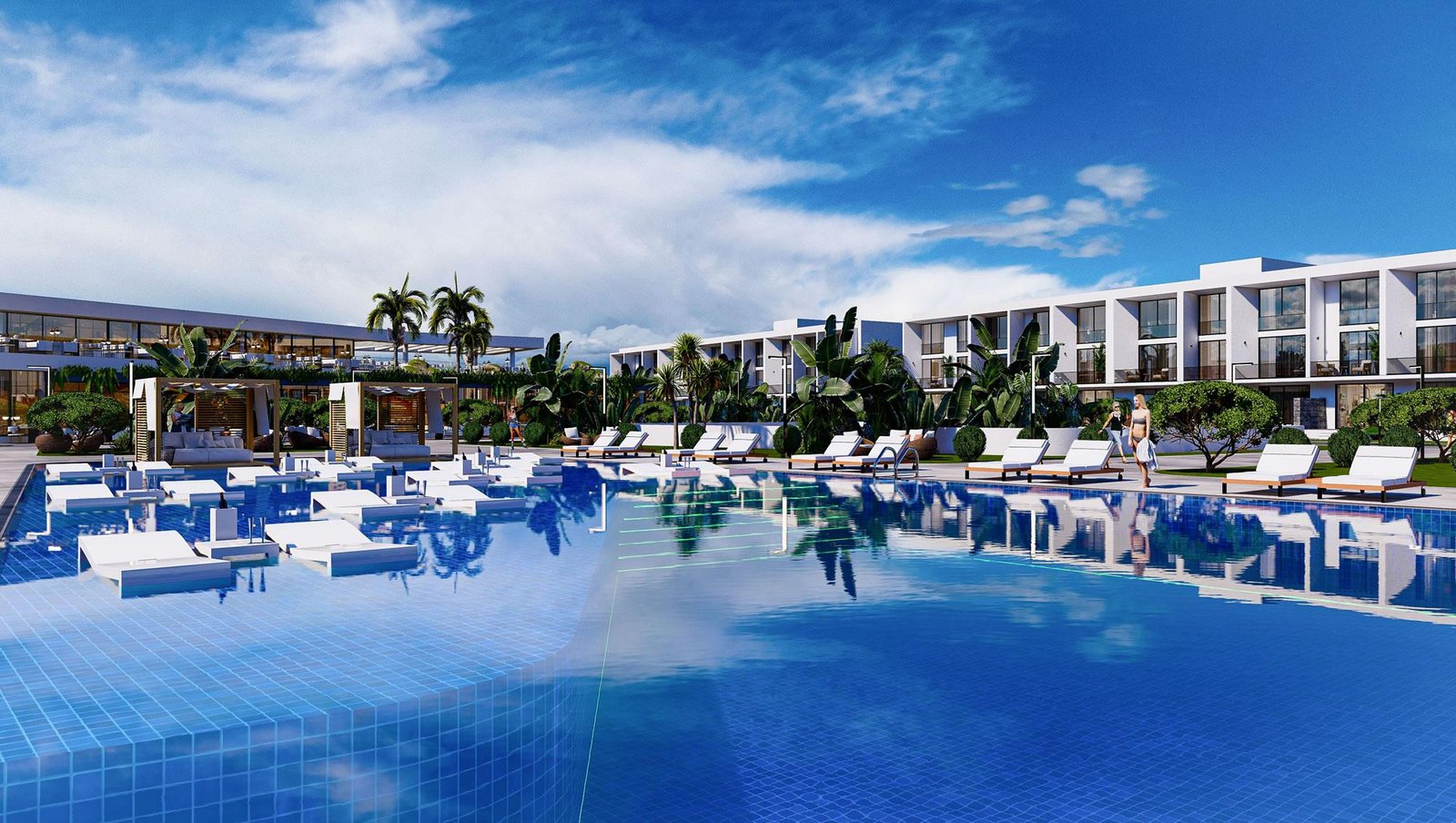 İSKELE LONG BEACH BÖLGESİNDE PROJE AŞAMASINDAN SATILIK LÜX DAİRELER