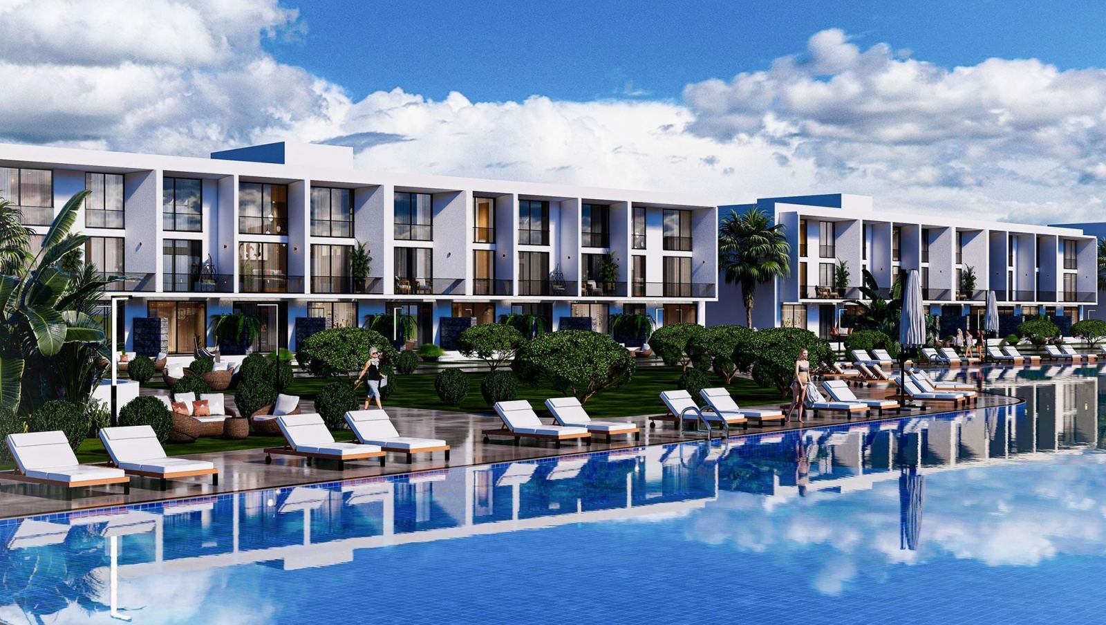 İSKELE LONG BEACH BÖLGESİNDE PROJE AŞAMASINDAN SATILIK LÜX DAİRELER