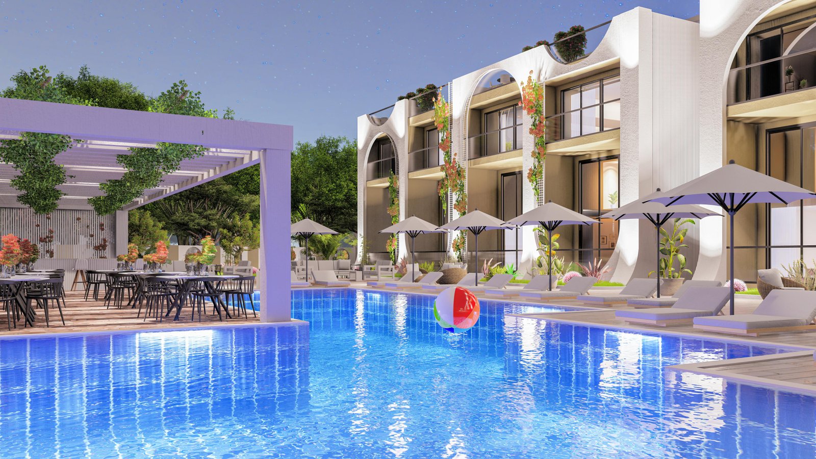 Neubauprojekt: Penthouse in Bahçeli, Girne
