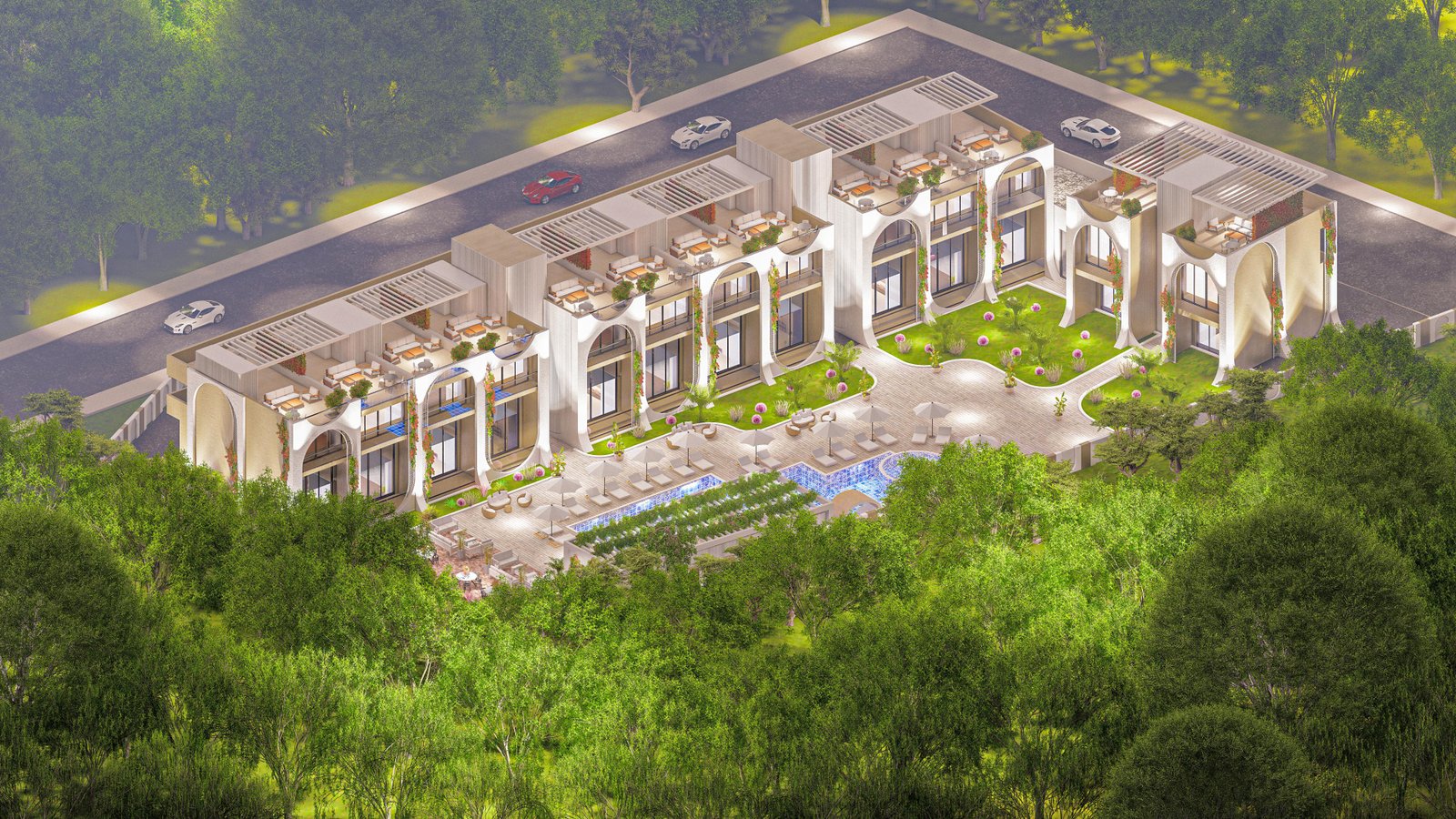 Neubauprojekt: Penthouse in Bahçeli, Girne