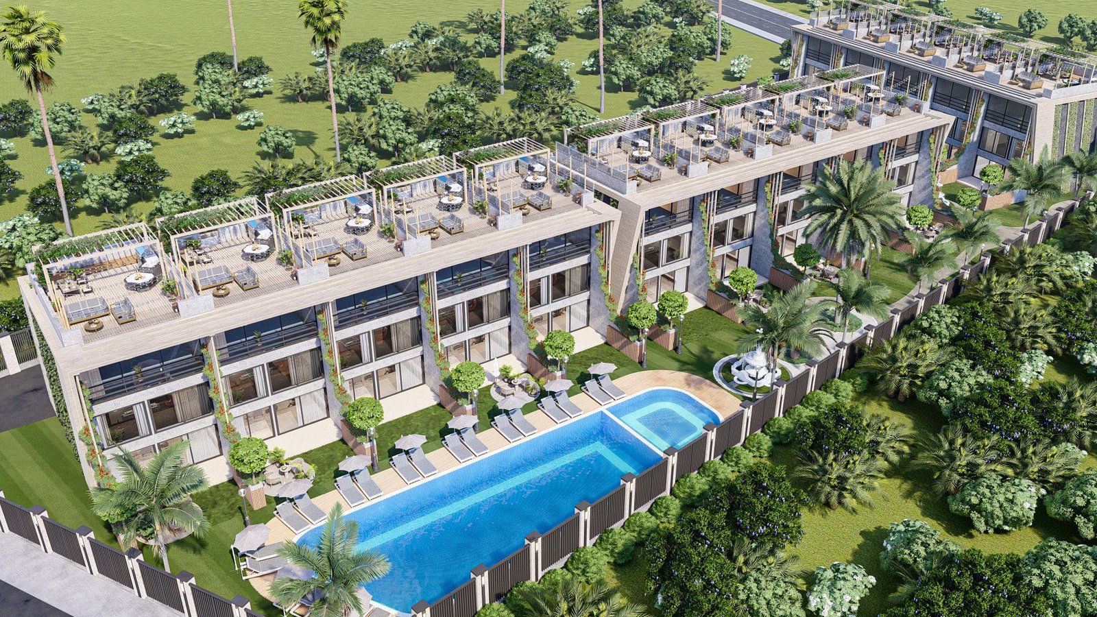 1+1 AND 2+1 LUXURY FLATS FOR SALE FROM THE PROJECT IN GIRNE ESENTEPE AREA