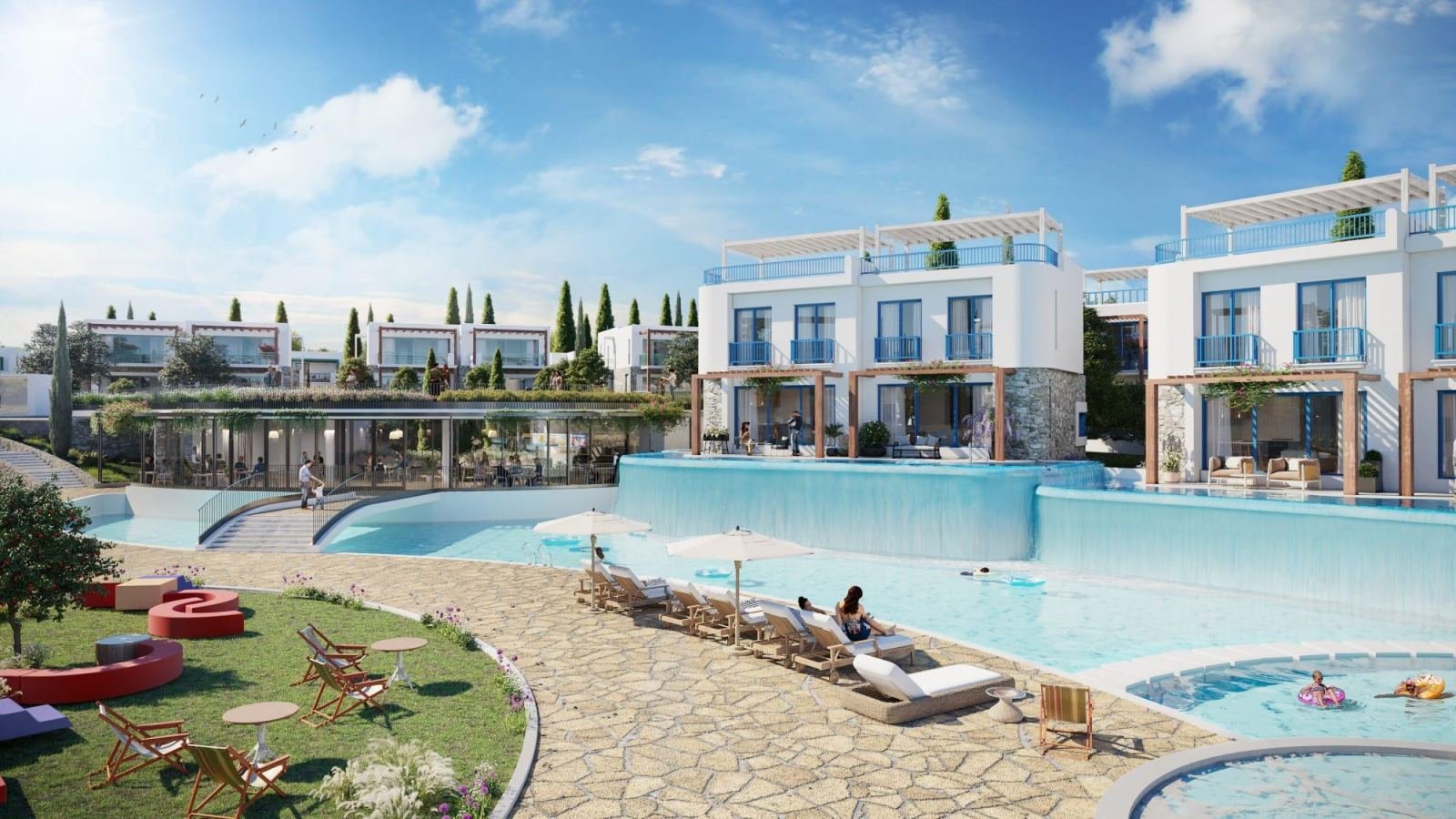 GİRNE LAPTA'DA PROJEDEN SATILIK ÖZEL HAVUZLU LÜX VİLLA VE DAİRELER