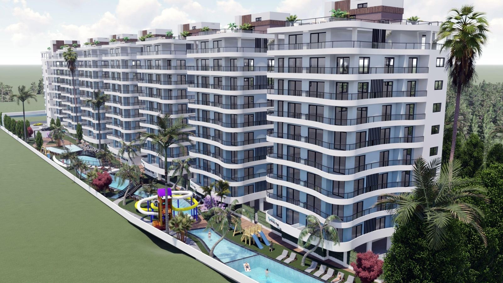 LUXURY LIFE IN İSKELE LONG BEACH 2 AND 3 BEDROOM FLATS FOR SALE