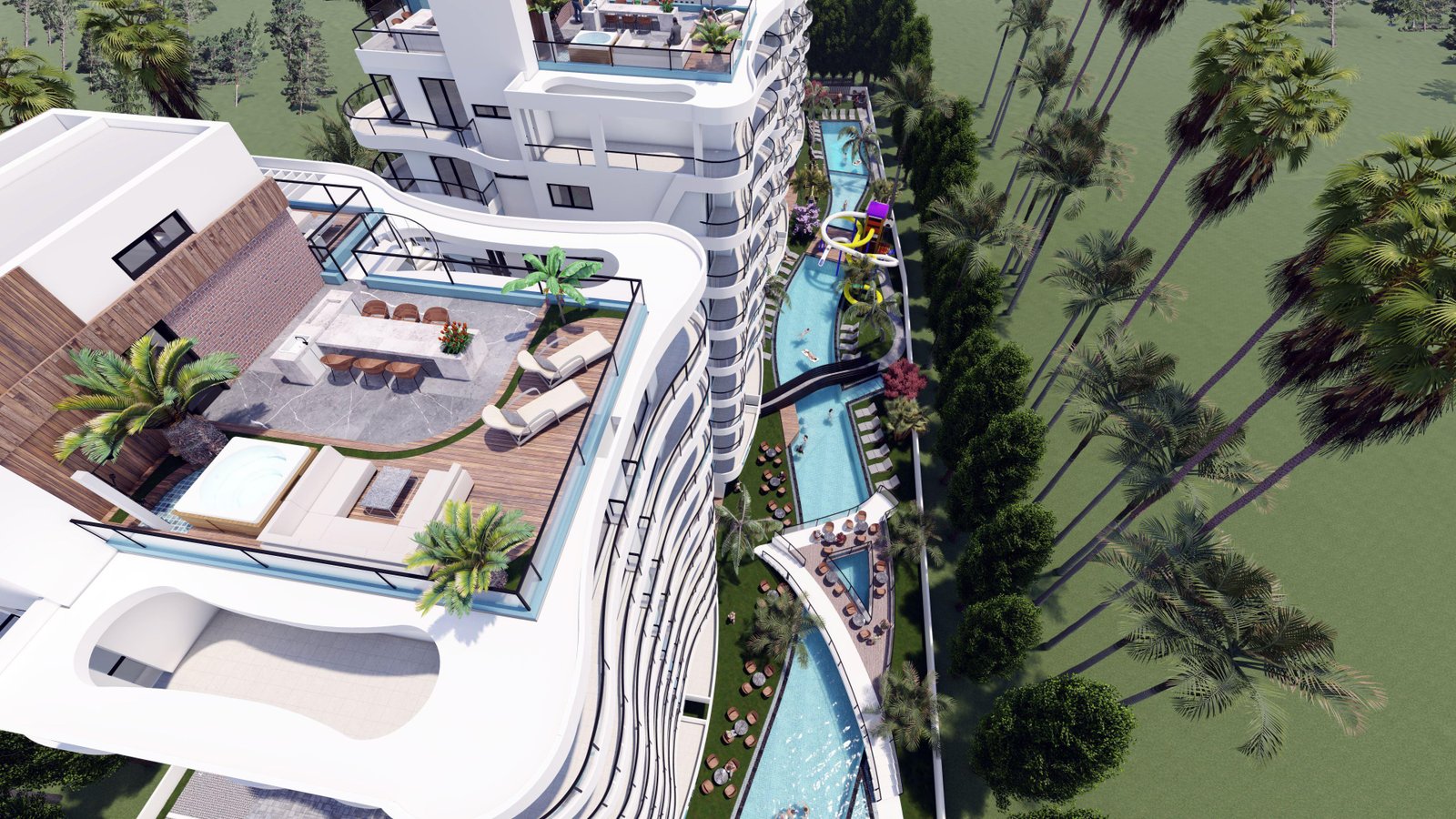 LUXURY LIFE IN İSKELE LONG BEACH 2 AND 3 BEDROOM FLATS FOR SALE